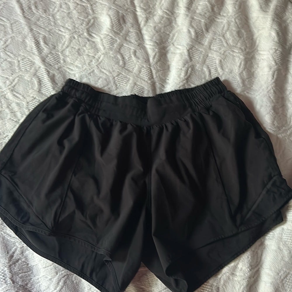 Lululemon black shorts size 6. No tag, but in great condition